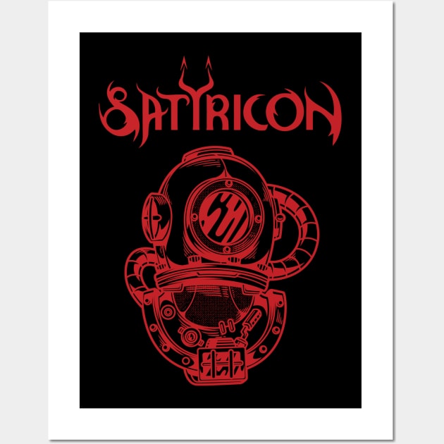 Norwegian black metal satyricon Wall Art by Sasaku